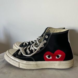 Converse x CDG BLACK MENS 10